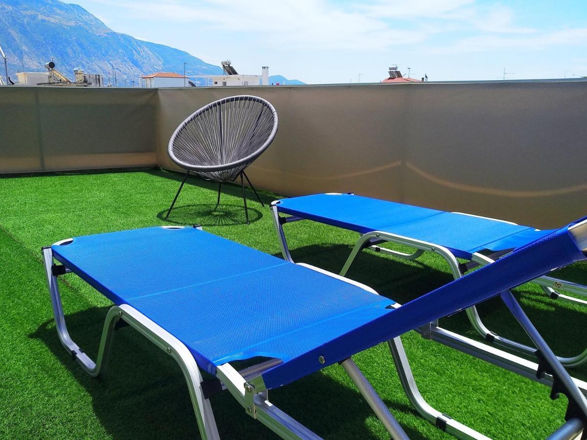 Tiny Central Penthouse, Big Terrace Kalamata Exterior foto